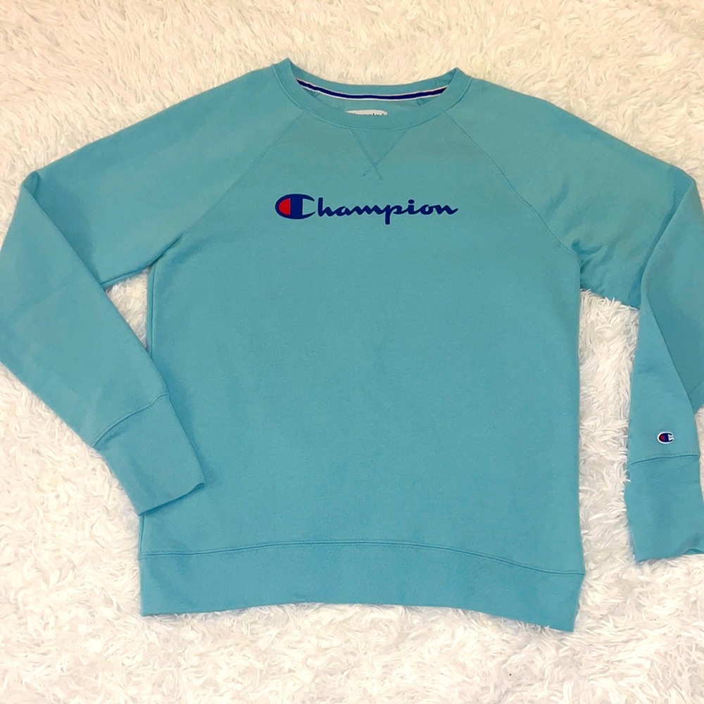 Women’s Champion Blue Crew Sweatshirt size M Medium